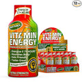 Vitamin Energy Immune+ Extra Strength Energy Shot Fruit Punch 12 Pack, 260mg Natural Caffeine, B-Vitamins, Citicoline, Green Tea, Immunity & Focus Support, Zero Sugar, Gluten-Free 1.93 fl oz
