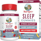 MARYRUTH'S Sleep Gummies | Sugar Free | NO Melatonin | L Theanine | Lemon Balm Leaf | Chamomile | Vitamin B6 | Relaxation & Sleep Support | Stress Relief | Vegan | Gluten Free | 60 Count