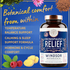 Menopause Supplements for Women - 5-HTP, Dong Quai, Black Cohosh for Menopause Hot Flashes, Night Sweats Relief Support - Womens Pre Meno Premenopausal Perimenopause Supplement - 90 Caps