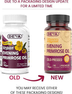 DEVA Vegan Vitamins Evening Primrose Oil Vegan 90 Vcap (Pack of 2)