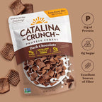 Catalina Crunch Protein Cereal - Sugar Free Breakfast Cereal with 11g of Protein - Gluten Free - Dark Chocolate - 9 oz. Bag (Pack of 1) (Packaging May Vary)
