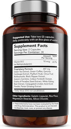 Vitamin Bounty Advanced Thermogenic Fat Burner for Men & Women - Burn X13 Weight Loss Supplement with 13 Powerful Ingredients - Metabolism Booster, Energy & Appetite Control - 60 Capsules