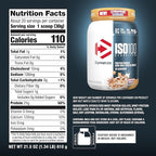 Dymatize ISO100 Whey Protein Powder Isolate, Cinnamon Cereal, 25g of Protein, 5.5g BCAAs, Less Than 120 Cal., Gluten Free, 1g Fat, 1g Sugar, 2g Carb (20 Servings)