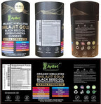 Organic Himalayan Shilajit Gold Gummies for Men and Women, Black Seed Oil, Ashwagandha, Ginseng, Turmeric, Gokshura, Lion's None, Lab Tested,%75 Fulvic Acid, No Sugar Added, Halal, 90Gummy