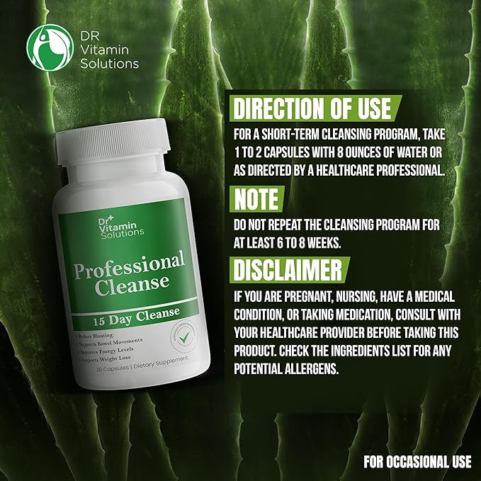 15 Day Gut Cleanse Detox for Women, GLP-1 Support - Natural Colon & Detox Cleanse for Weight Loss - Bloating & Constipation Relief - Flushes Toxins & Supports Immunity - 30 Ct.