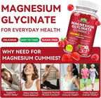 Magnesium Glycinate Gummies,240 Count Magnesium Complex Supplement |Sleep, Calm & Relaxation Support|High Absorption MagnesiumGummies for Women, Men & Family|Gluten-Free
