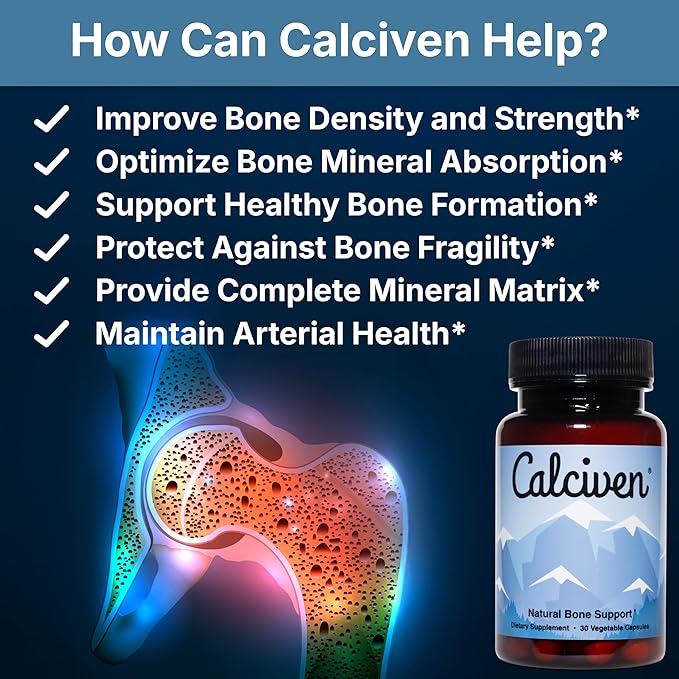 Calciven - Natural Bone Support Supplement - Non-GMO, Gluten-Free