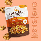 Catalina Crunch Protein Granola - Low Sugar Breakfast Cereal with 13g of Protein - Gluten Free, Keto Friendly - Peanut Butter - 8 oz. Bag (Pack of 1)