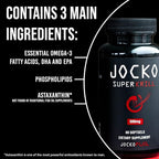 Jocko Fuel Antarctic Krill Oil Omega 3 Fatty Acid Supplements DHA & EPA - 1000mg Softgels - Supports Joints, Mobility & Mental Function (60 Softgels) (Pack of 2)