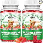 Magnesium Complex Gummies- Calm Chewable Gummies for Kids & Adults- Magnesium Glycinate Supplement-w/Omega-3, Vitamin B6, D3- Support Calm Stress Relief, Bones, Mood, 2 Pack