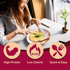 ProtiDIET Bacon Cheese Omelette Mix – Low-Sugar, No Trans Fat, High Protein Snack for 7 Adults – Nutritious Meal Replacement - Quick and Easy to Prepare - 7 Pouches Per Box