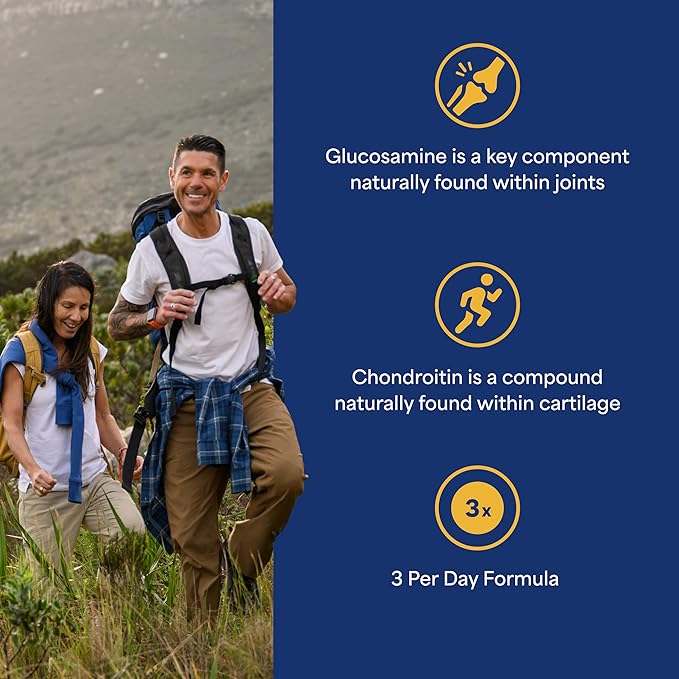 Puritan's Pride Glucosamine Chondroitin MSM Dietary Supplement for Joint Health, 240 Coated Tablets(Packaging may vary)