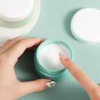 kuangre Travel Containers for Toiletries, Silicone Cream Jars BPA-Free, Leak-proof 2oz Travel Size Containers, Portable Size Silicone Jars with Lid for Cosmetic Face Hand Body Cream (4 Pack)
