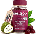 Soursop Graviola Gummies - Sugar Free Soursop Gummies with Vitamin C, Zinc - Digestive Aid, Immune Support & Antioxidants - Made from Soursop Leaves - Sour SOP Supplement for Adults - (Berry 1-Pack)