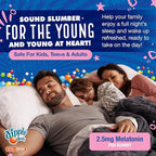Dippin Dots - Melatonin Gummies for Kids & Adults (60 Days Supply) Strawberry Sunset Creme Flavor | 2.5mg Per Kids Melatonin Supplement for Faster, Longer Sleep | Gummies for Children (120 Count)