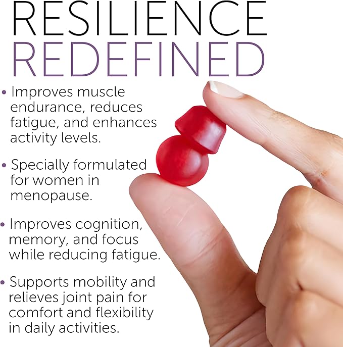 Menopause Supplements for Women | Menopause Gummy Vitamins | Relief for Hot Flashes, Night Sweats & Mood Swings | Helps Sleep Disruptions & Brain Function | 60 Vegan Gummies