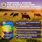 Beef Organ Supplement for Women - 100% Grass Fed Beef Organs with Bovine Liver, Ovary, Uterus, Kidney, Heart & Fallopian Tubes - PMS, Menopause & Energy, Immune & Mood Support, 60 Count