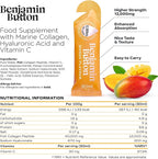 12,000mg Marine Collagen Liquid Shots| High Strength Hydrolyzed Marine Collagen Peptides w/Hyaluronic Acid & Vitamin C for Skin, Hair & Joints | Mango, 14 Daily Servings 30ml