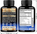 Cortisol Supplement for Women - Holy Basil | Ashwagandha | Rhodiola | L-Theanine - Plant-Based Hormone Balance - Mood, Focus & Sleep Support - Made in USA - Vegan, Non-GMO - 60 Capsules for 2 Months
