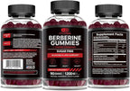 Effective Nutra Berberine Gummies with Ceylon Cinnamon | 1200mg Sugar-Free Formula for Blood Sugar & Metabolic Support | Natural Energy, Heart Health | Vegan, Non-GMO | 90 Count (45-Day Supply)