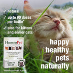 HomeoPet Feline Anxiety Relief, Safe and Natural Pet Stress and Anxiety Support Supplement for Cats, 15 Milliliters
