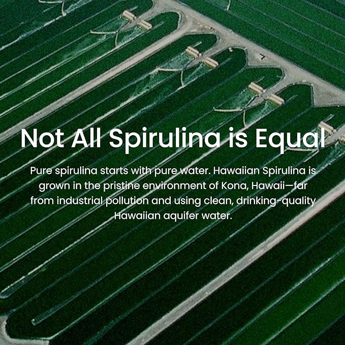 Nutrex Hawaii Pure Hawaiian Spirulina – Vegan Superfood, 1000 mg Tablets, Farm Grown in Kona, Non-GMO, Immune Support & Cellular Energy, 180 Count (Pack of 1)