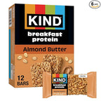 KIND Breakfast Protein Bars, Almond Butter, Healthy Snacks, Gluten Free, 8g Protein, 6 Count