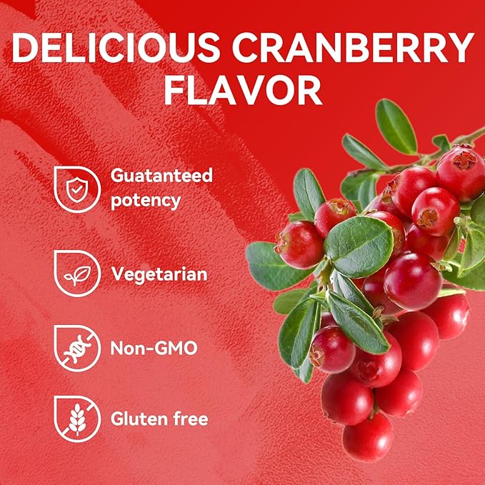 Probiotic for Women Gummies,Feminine Balance Gummies, -1200 Billion Compound, Digestive & Immune Support, Supports Vaginal Health Prebiotics, Natural Cranberry Flavor, Vegan, 60 Gummies