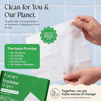 FOMIN Feminine Wipes for Women - 9 Pack (72 Wipes) - pH Balanced Aloe Vera Intimate Cleansing Wipes - Wipes for Sensitive Skin - Individual Packets -Travel Essentials & Gifts for Women & Teen Girls