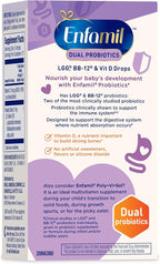 Enfamil Breastfed Infant Probiotics & Vitamin D Dual Probiotics, 8.7mL (Pack of 2)