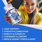 Nutravita Glucosamine Chondroitin Gummies with MSM & Elderberry Extra Strength - Joint Support, Antioxidant Immune Support Supplement for Adults, Men & Women.120 Blueberry Chews