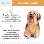Omega 3 Fish Oil for Dogs -360 Soft Chew Omega Treats for Skin and Coat -Salmon Oil Blend of Essential Fatty Acids, Vitamins, Antioxidants, Minerals -Made in USA (2 Packs of 180, Chicken Flavor)