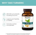 Himalaya Turmeric 95 Supplement with Curcumin/Curcuminoids, Joint and Muscle Support, Optimum Flexibility and Mobility, 600 mg, Non-GMO, Vegan, Gluten Free, 60 Capsules, 2 Pack, 60 Day Supply