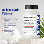 Silver 8 Flex - Joint Support Supplement for Men & Women - Glucosamine Chondroitin MSM Complex for Knee Hip and Movement Health - Nutritional Advanced Formula for Ages 50+ - 120 Capsules
