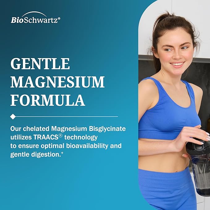 Magnesium Bisglycinate Powder Chelated Supplement - High Absorption Magnesium Glycinate Powder Supplement for Women and Men - Sleep, Muscle, Bone & Joint Support - Non-GMO Chelate - 237g, 60 Servings