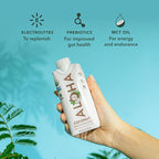 ALOHA Organic Plant-Based Protein Drink – Coconut Flavor | 18g Protein, 5g Sugar, 3g Fiber | Made with Creamy Coconut Milk, Fair Trade Certified, No Stevia | Vegan, Non-GMO, Gluten-Free, 11 fl oz (12 Pack)