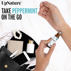 UpNature Peppermint Essential Oil Roll On - Natural Nausea Morning Sickness Relief for Pregnant Women - Pregnancy Must Haves Rollerball Roller