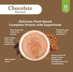 Four Sigmatic Organic Plant-Based Protein Powder | Clean Vegan Protein Elevated with Lion’s Mane, Chaga, Cordyceps and More for Brain Function and Immune Support | Creamy Cacao, 21.16 oz