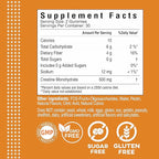 Creatine Monohydrate Gummies, Pure Creatine, Supports Muscle Recovery, Improve Performance and Strength, Gluten Free, 60 Servings, Orange Flavor