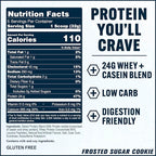PEScience Select Protein Powder, Whey and Casein Blend, Lean Protein Powder for Women and Men, Low Calorie, Low Carb, Keto Friendly, Gluten Free, Frosted Sugar Cookie - 5 Servings