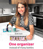Weekly Pill Organizer 1 time a Day – Pill Box 7 Day with Enhanced Waterproof Seal, Large compartments Hold Big Vitamins & Supplements, Upgraded Locking lids, for Home & Travel use, Durable Hard case