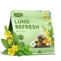 Herblight Mullein Leaf Tea with Monk Fruit, Spearmint & Butterfly Pea - Herbal Respiratory Support & Breath Refresh - Naturally Sweet Mullein Tea for Lungs - Caffeine-Free Whole Leaf Blend (25 Count)