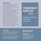 Lavender Magnesium Lotion for Kids & Magnesium Lotion for Babies with Chamomile | Soothes Tired Legs, Supports Restful Sleep, Moisturizes Sensitive Skin, 8 fl oz (237 mL) by M3