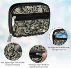 Serfeymi Weekly Travel Pill Organizer Pill Case for Purse with Removable 7 Day Pill Box, Fashionable Travel Medicine Organizer Pill Container for Medicine, Vitamin, Supplement - Brown 03