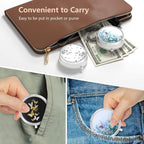 3 Pack Pill Box, Small Pill Case for Purse & Pocket, Cute Travel Medicine Organizer, Portable Medicine Container Holder to Hold Vitamins, Medication, Fish Oil & Supplement, Butterfly