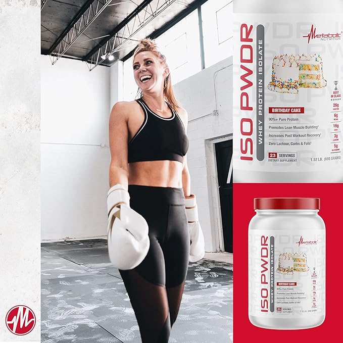 Metabolic Nutrition Whey Protein Isolate ISO PWDR Banana Cream, 1.54lb, 23 Servings, 26g Protein, Fast Digesting, Zero Carbs, Delicious Flavor, Very Low Carbs & Fat, Zero Lactose
