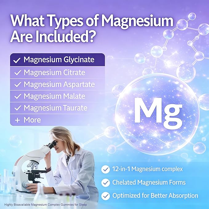 Magnesium Sleep Gummies 400mg – Calm Magnesium Complex Gummies for Sleep Support & Relaxation with L-Theanine & Ashwagandha – Non Melatonin, Sugar Free Vegan, 60 Count