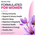 Fem Pro Probiotics for Women. 17 Clinically Effective Strains for Vaginal, Digestive & Immune Support, Urinary Tract Health, pH Balance and Mood. 60 Veggie Capsules, 2 Month Supply