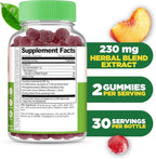 Lifeable Ashwagandha Gummies with Lemon Balm & Ginseng | Vegan Non GMO Ashwagandha Supplement | for Women and Men | 60 Gummies