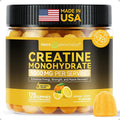 Inner Brightness Creatine Monohydrate Gummies for Men & Women 5000 mg, 3rd Party Tested, Creatine Chews for Muscle Growth, Strength & Energy Support, Sugar Free, Vegan, 120 Count, Orange Lemon